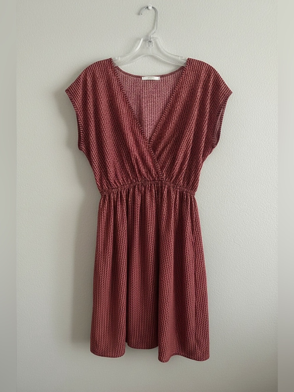 Elegant‎ Red Patterned Dress